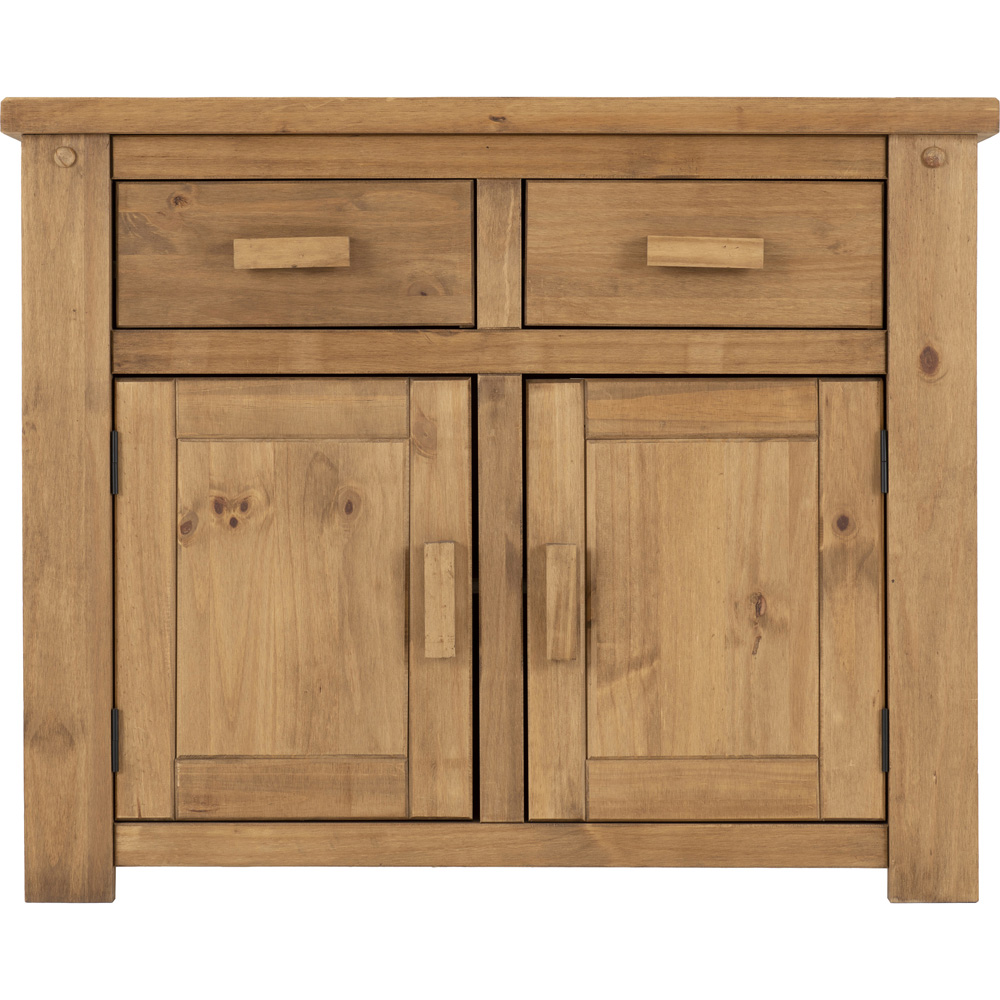 Seconique Tortilla 2 Door 2 Drawer Distressed Waxed Pine Sideboard Image 3