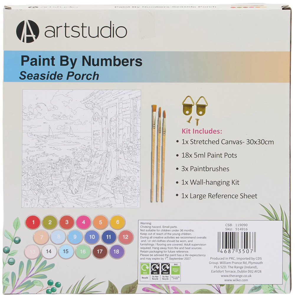 Paint By Numbers Seaside Porch Kit Image 4