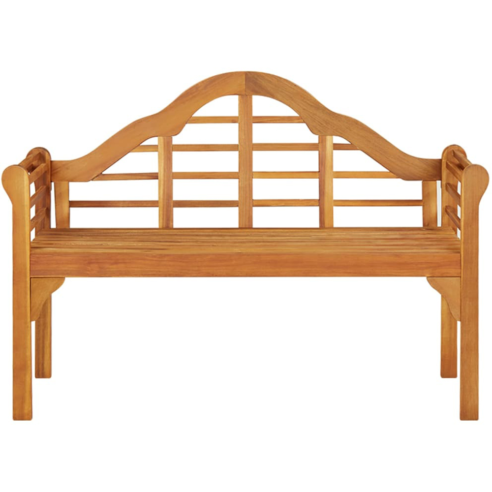vidaXL 2 Seater Brown Solid Acacia Wood Garden Bench Image 2
