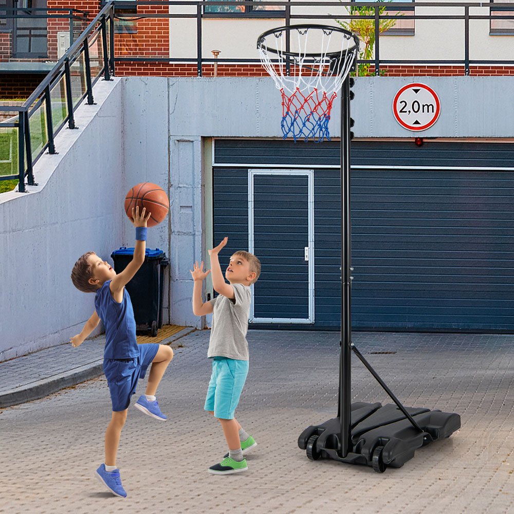 Costway Adjustable Basketball Hoop Stand with Fillable Base Image 2