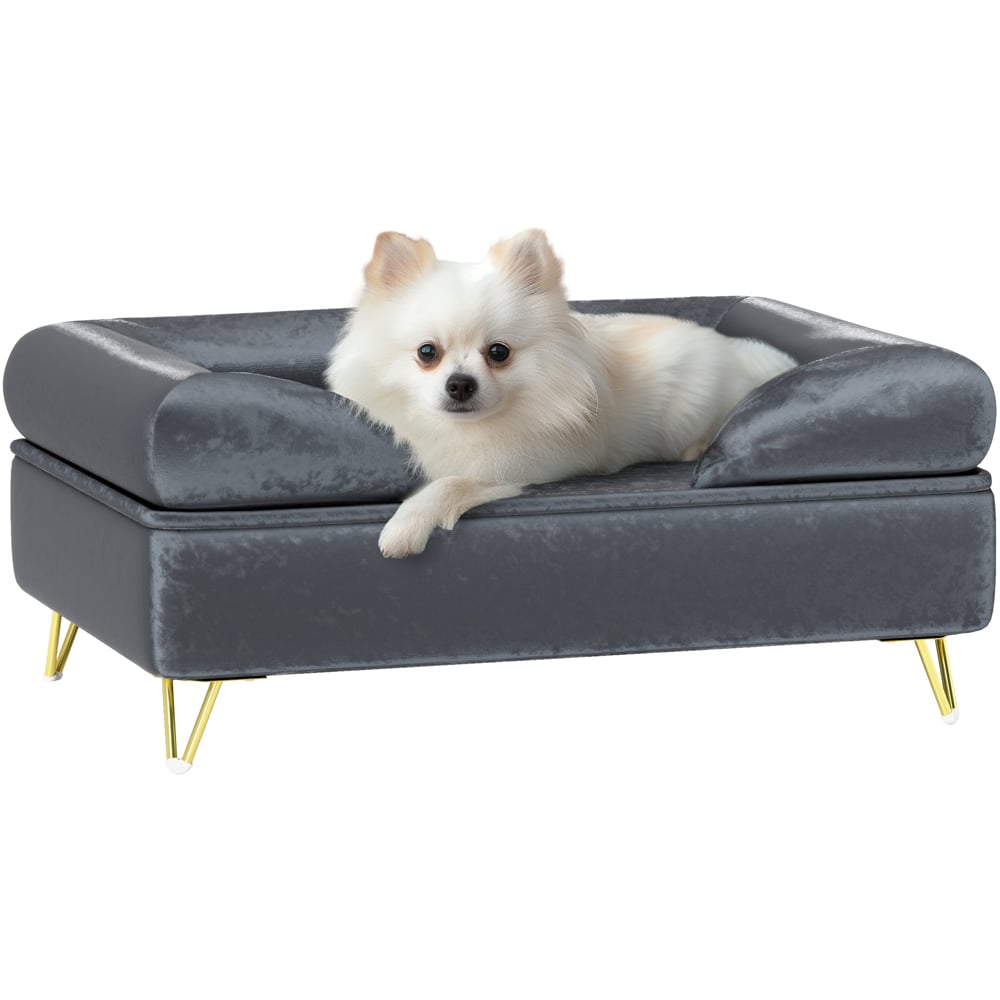 PawHut Grey Pet Couch Image 7