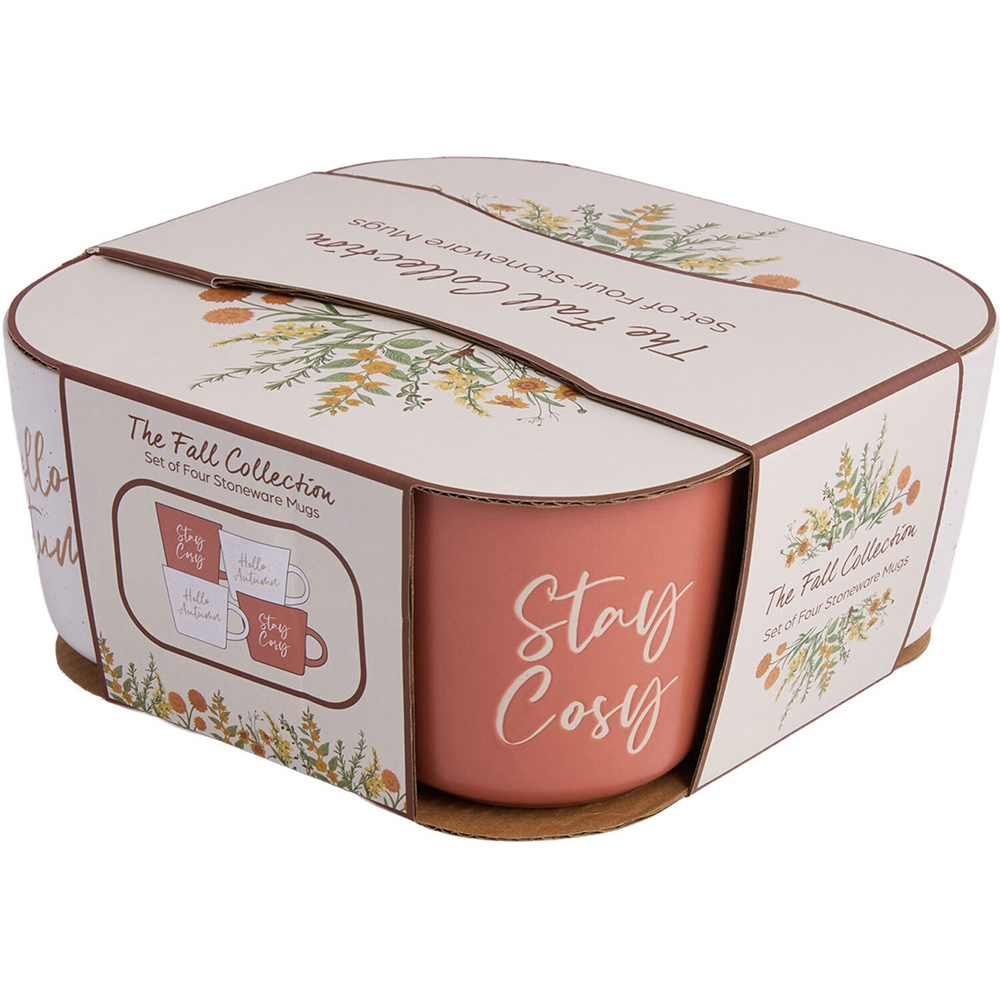 Pack of 4 Autumn Print Mugs Image 3