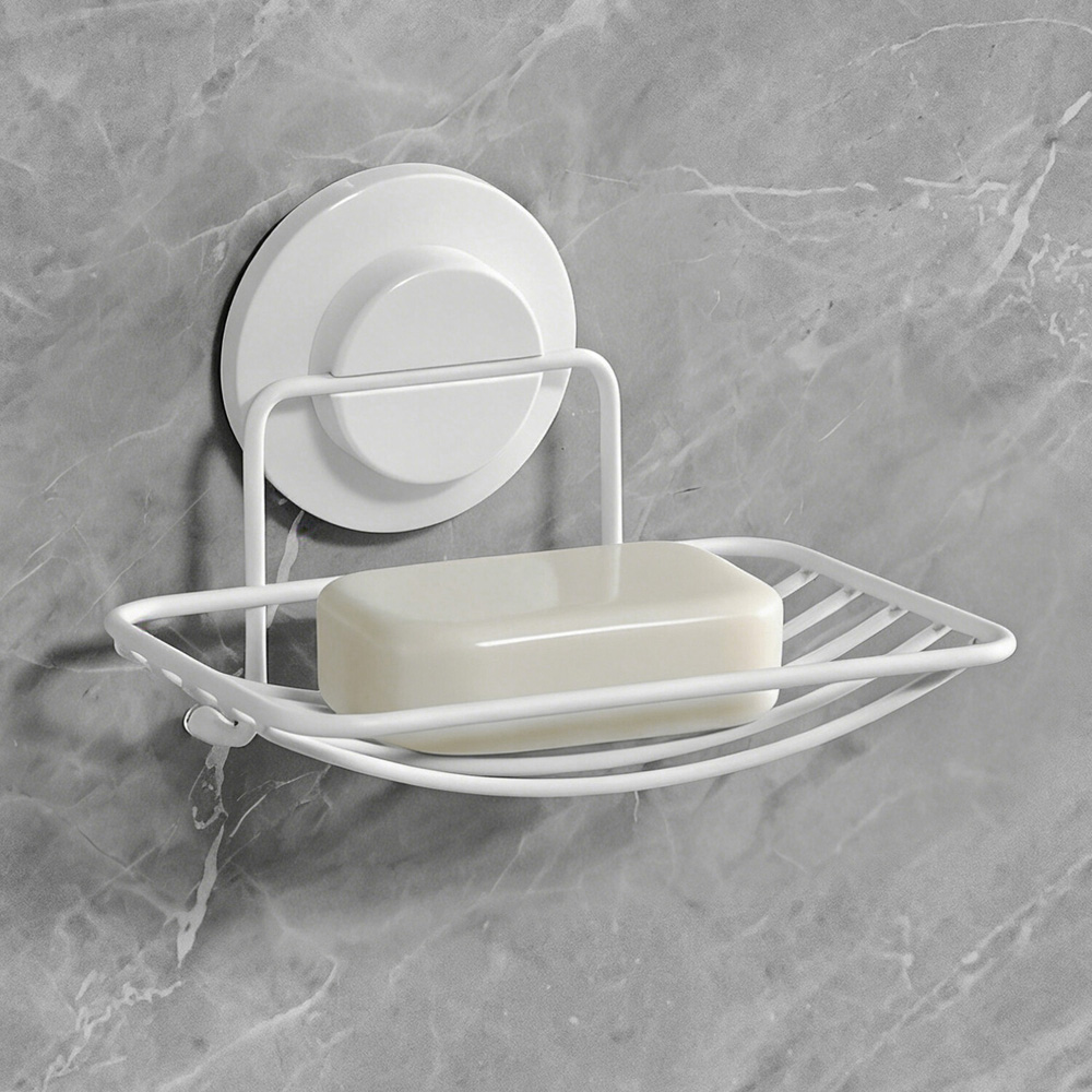 Torino Soap Dish White Image 3