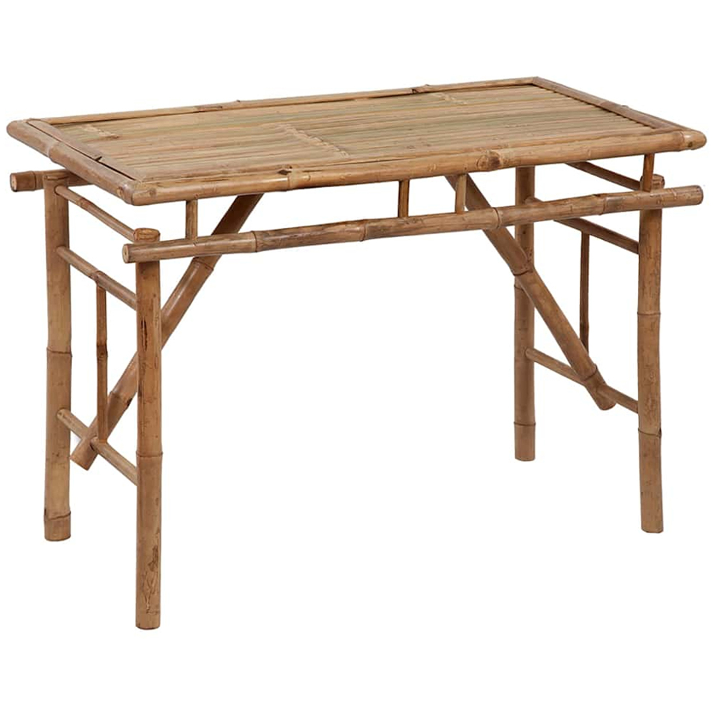 vidaXL Bamboo Foldable Garden Table 115 x 50 x 75cm Image 1