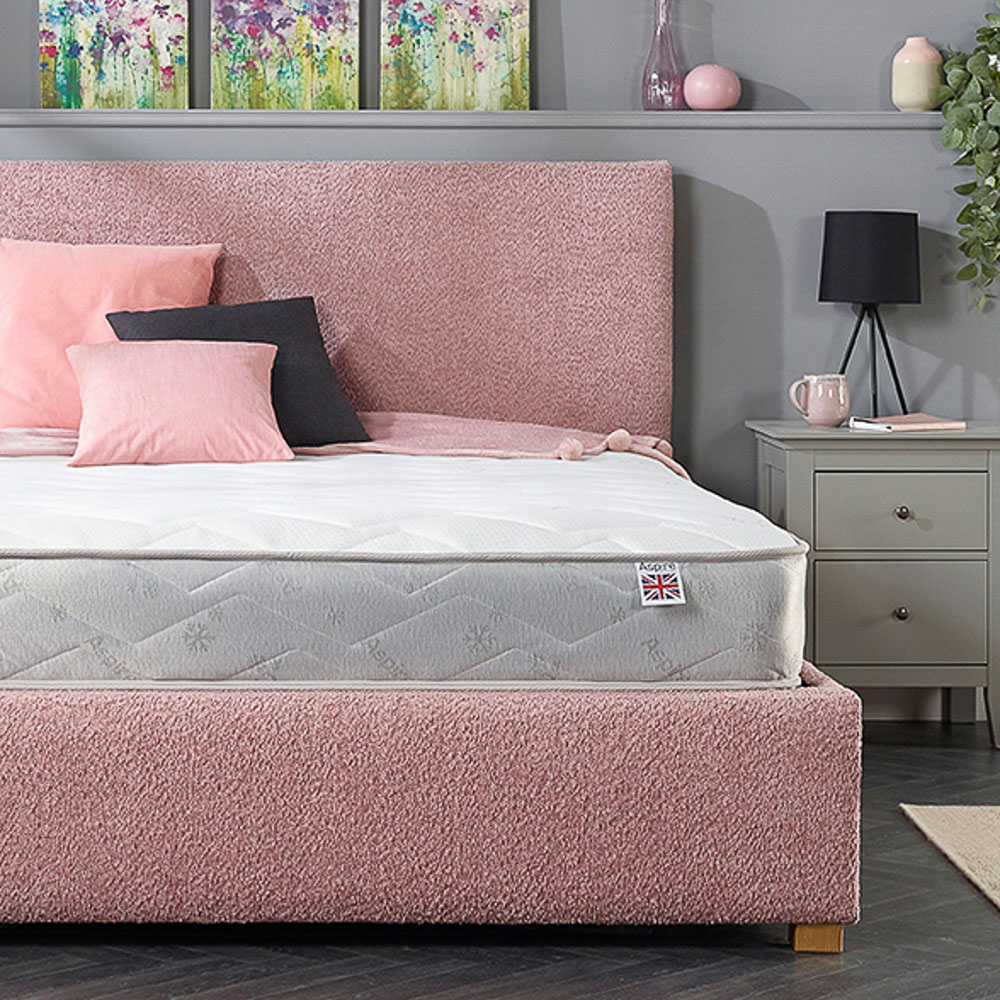 Aspire Small Single Cool Touch Diamond Memory Foam and Bonnell Spring Hybrid Mattress Image 9