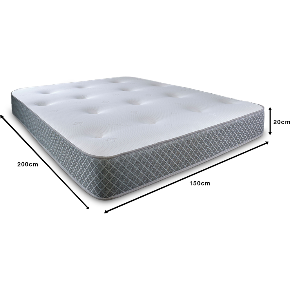 Starlight Beds King Size Tufted Hybrid Memory Foam and Spring Mattress Image 4