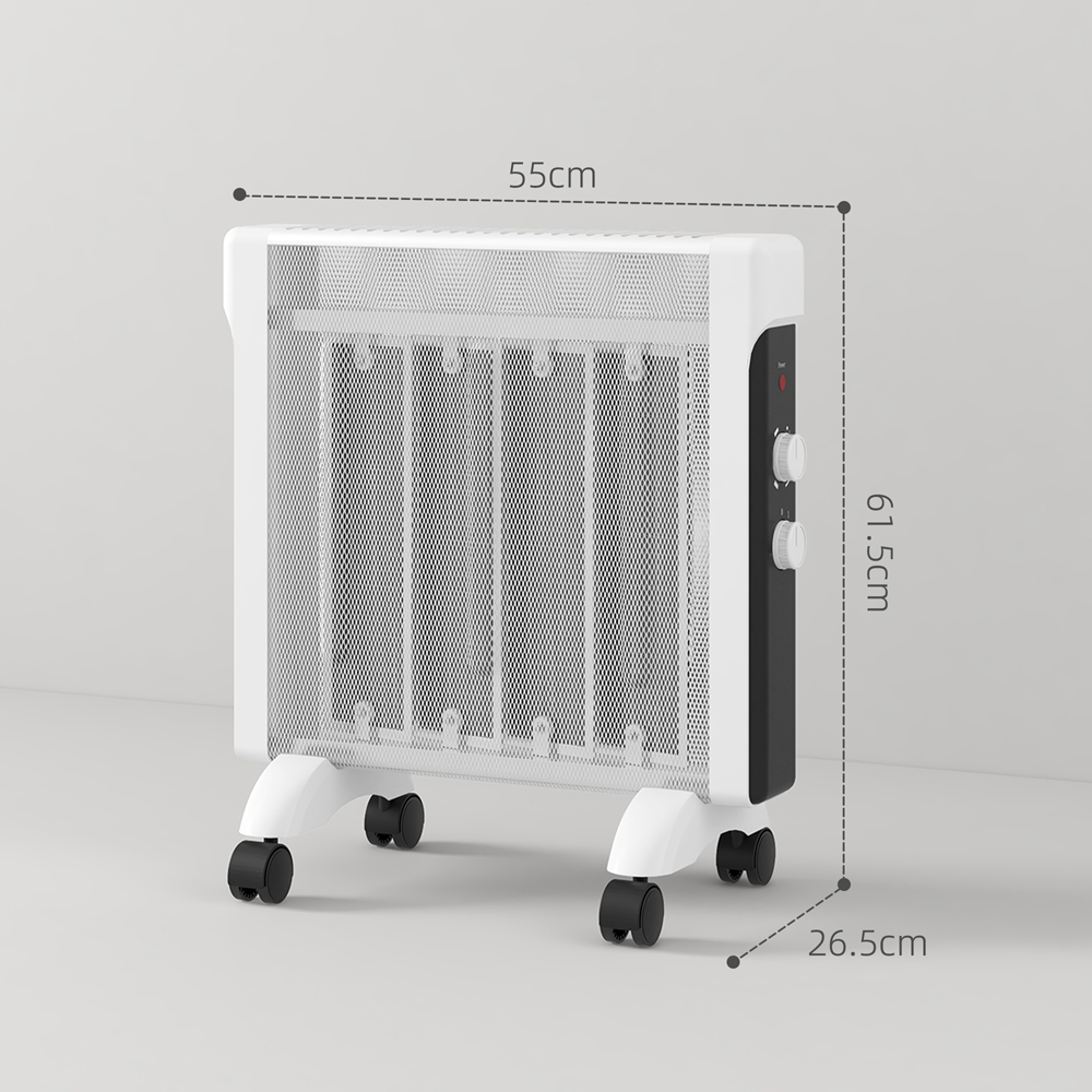 HOMCOM White Electric Panel Heater 2000W Image 9
