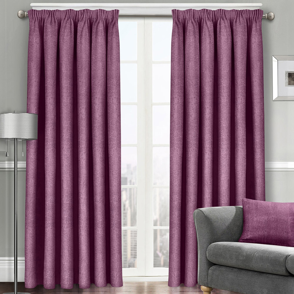 Velosso Westwood Mauve Curtains 117 x 189cm Image 1