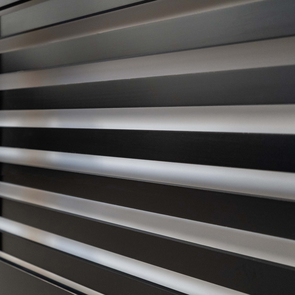 Jack Stonehouse Matt Black Horizontal Line Radiator Cover Large Image 4