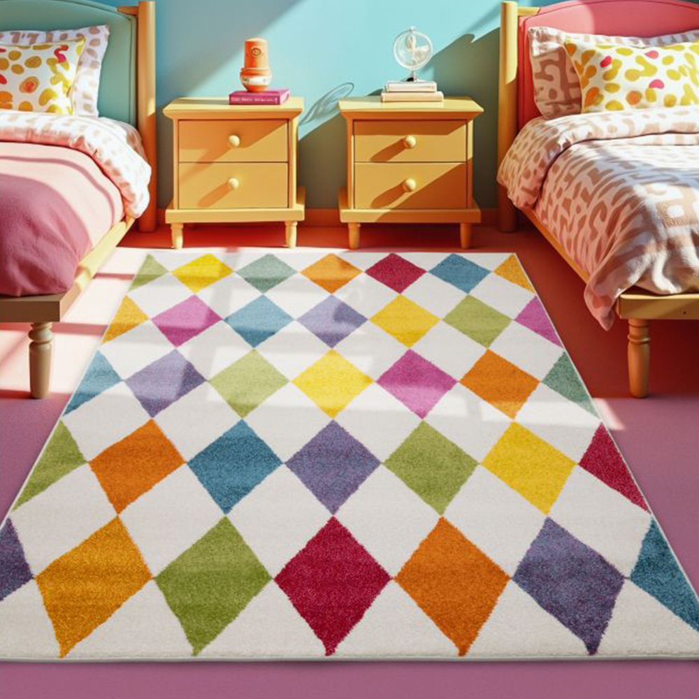 Homemaker New Villa Harlequin Geometric Rug 120 x 170cm Image 1