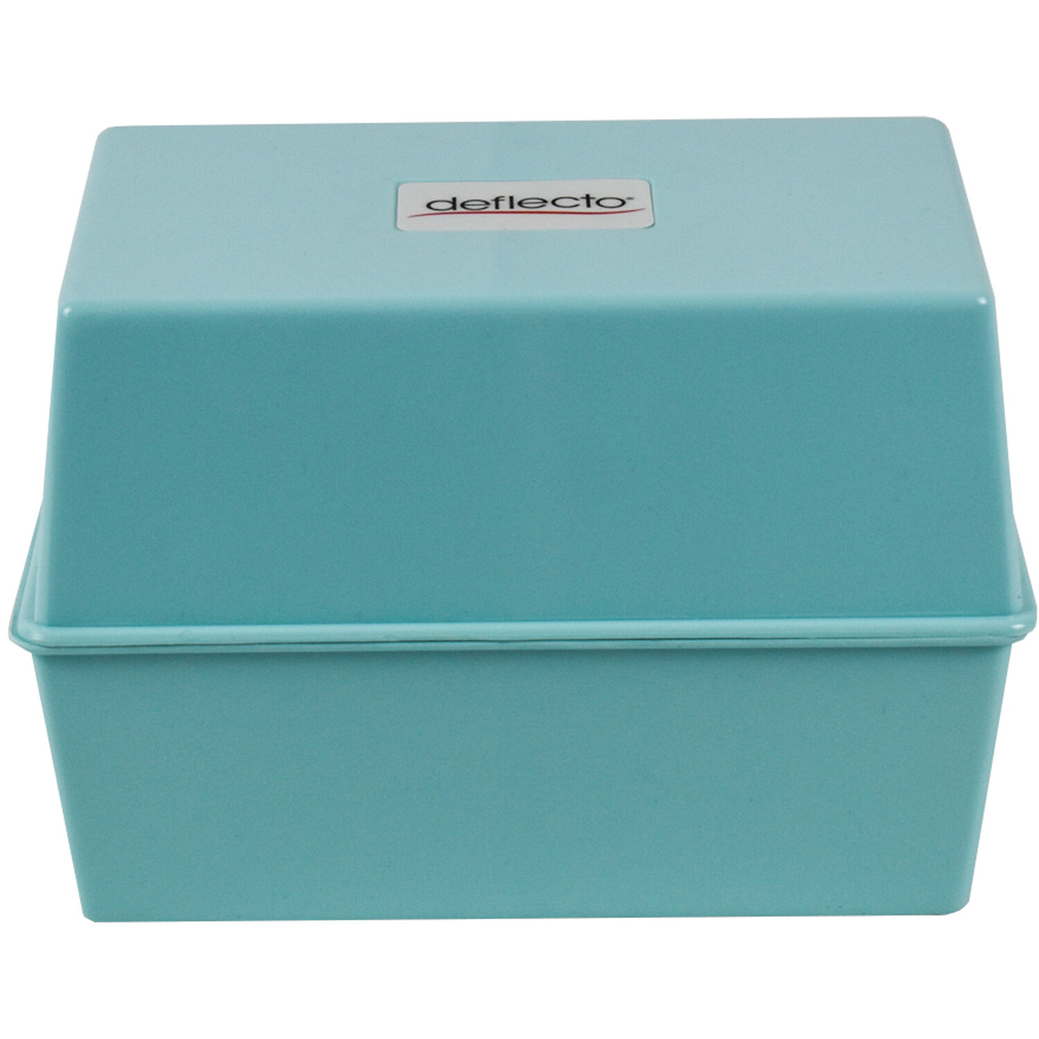 Deflecto Card Index Box - Peppermint Image 1