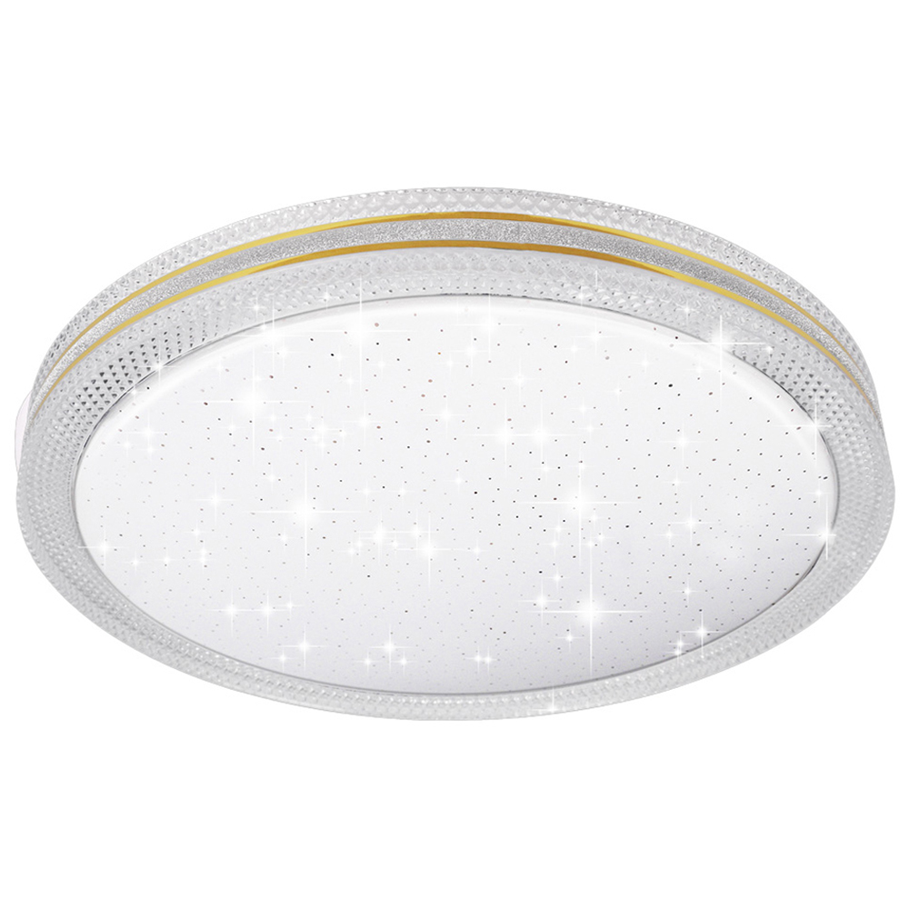 ExtraStar Gold Rimmed 18W LED Lumen Round Daylight Ceiling Light Image 1