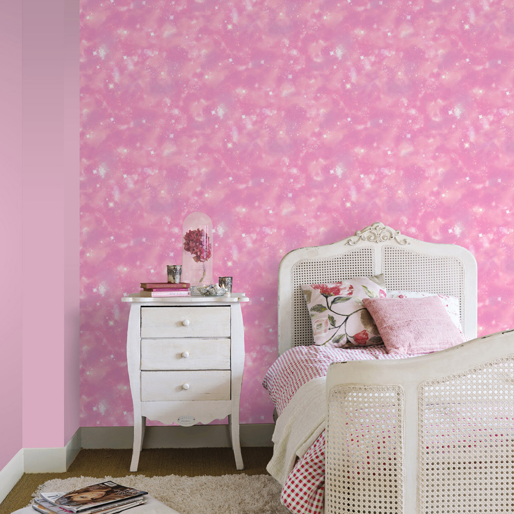 Rasch Nebula Pink Wallpaper Image 2