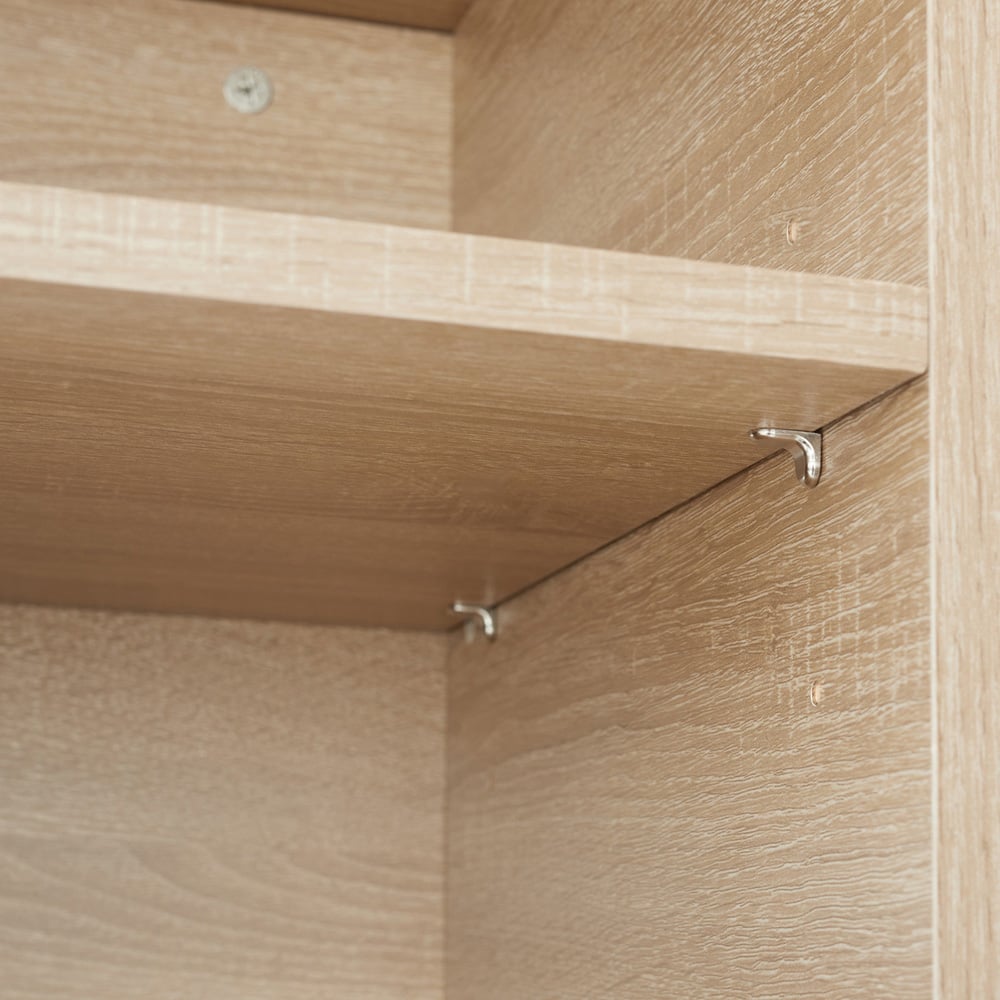 tectake Dudley 3 Shelf Light Wood Oak Sonoma Nightstand Image 6