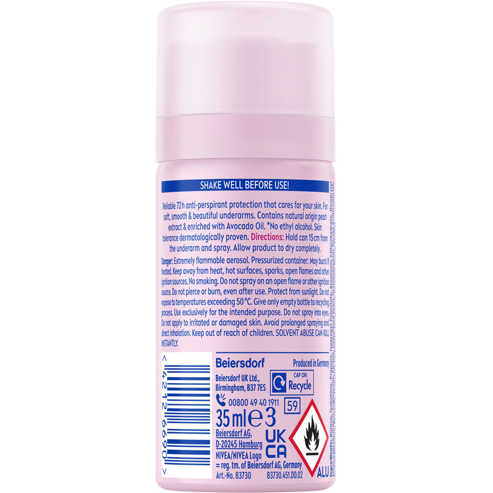 Nivea Pearl and Beauty Anti Perspirant Deodorant Spray Image 2