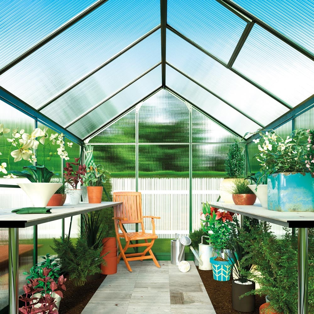 Garden Gear Grey 6.2 x 8.3ft Greenhouse Image 3