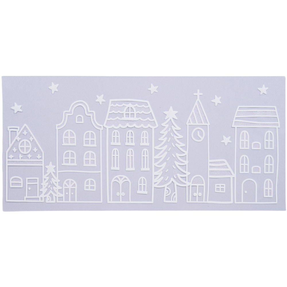 Snowy Scene Window Sticker Image 5