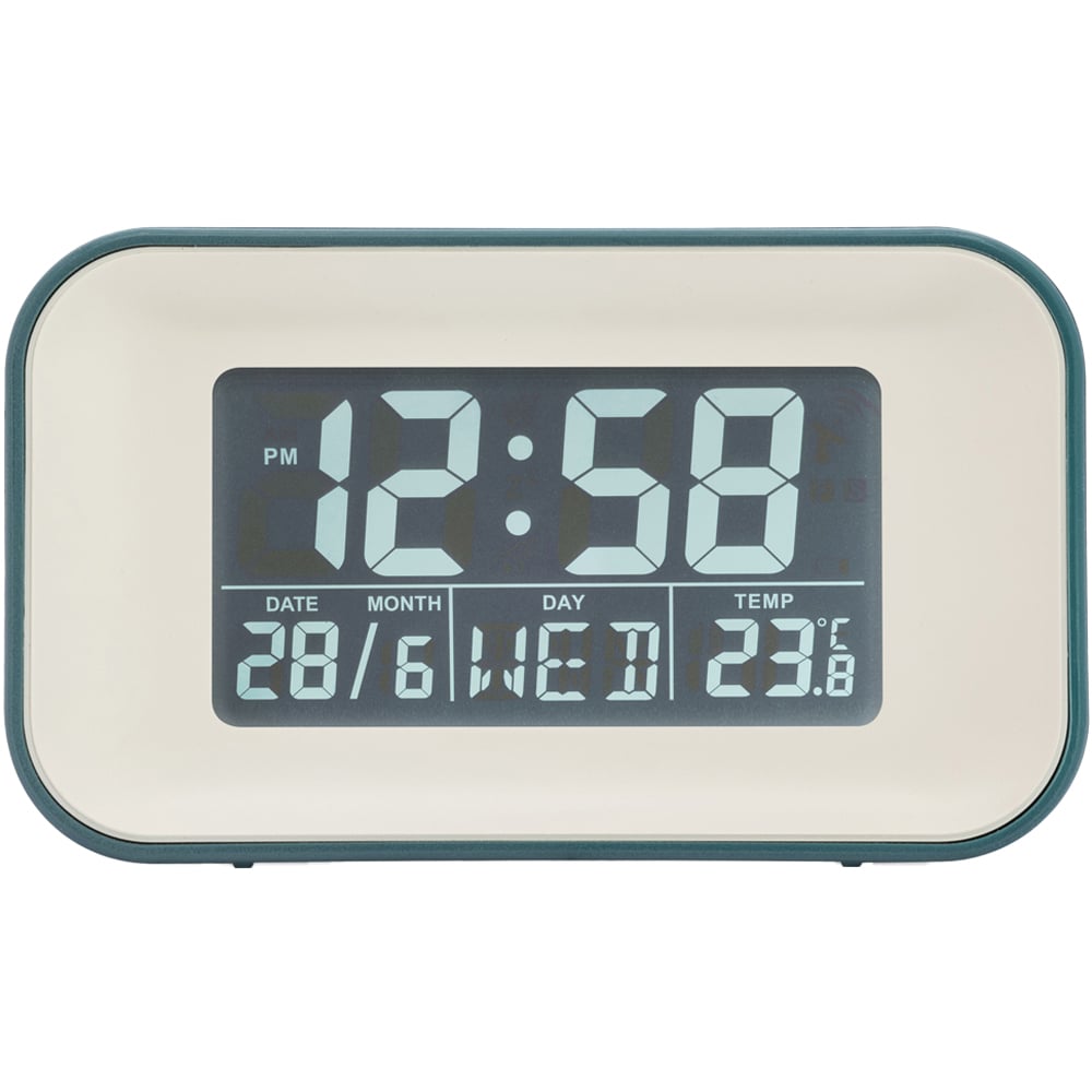 Acctim Alta Storm Blue Reflection Digital Alarm Clock Image 1