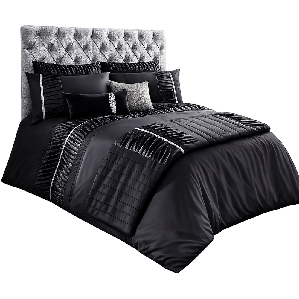 Smart Living Single Alina Black Duvet Cover Set Image 2
