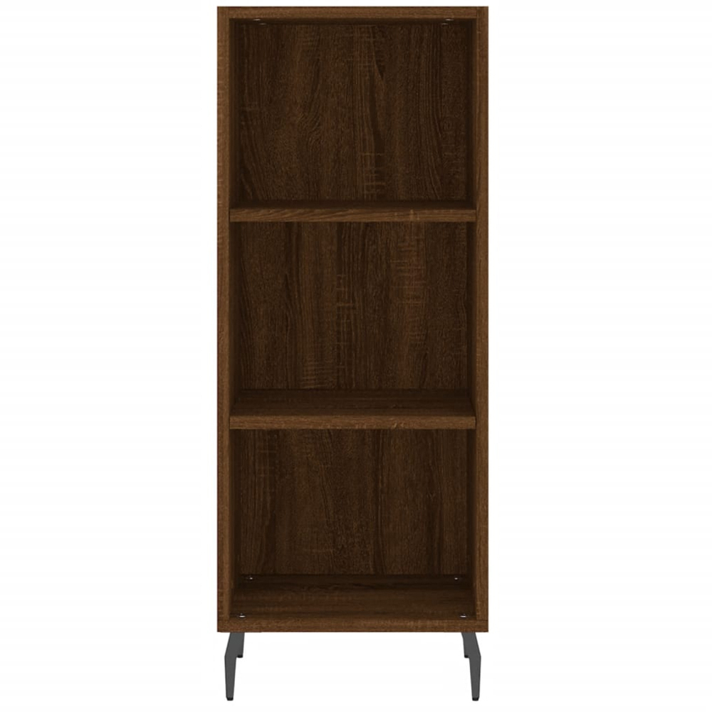 vidaXL 3 Shelf Brown Oak Sideboard Image 4