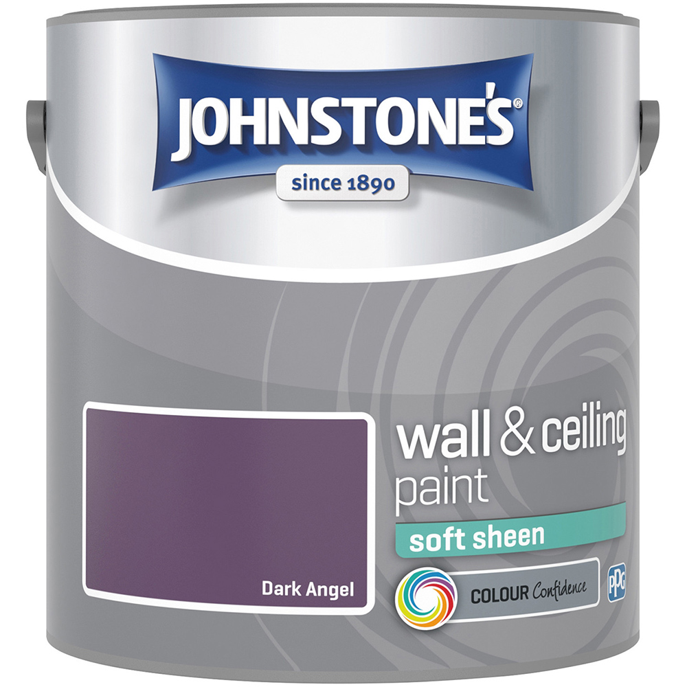 Johnstone's Walls & Ceilings Dark Angel Soft Sheen Emulsion Paint 2.5L Image 2