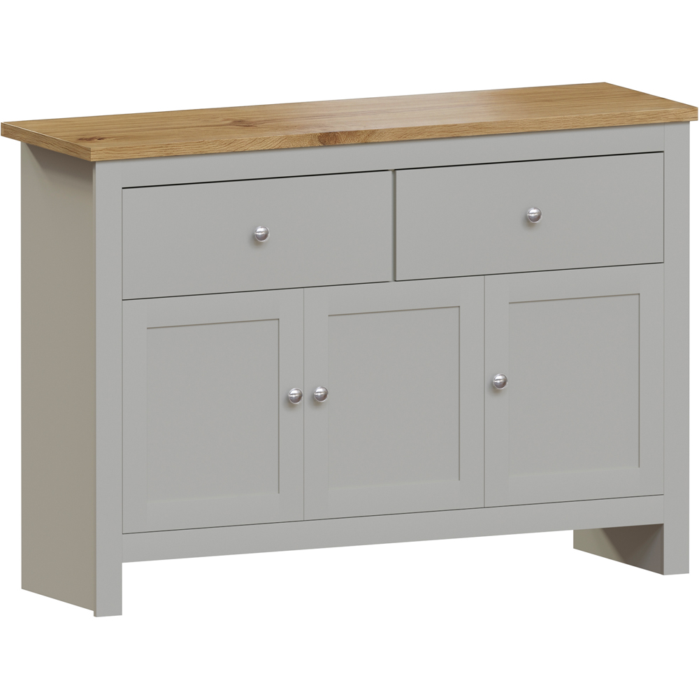 VIDA DESIGNS Arlington 3 Door 2 Drawer Grey Sideboard Image 2