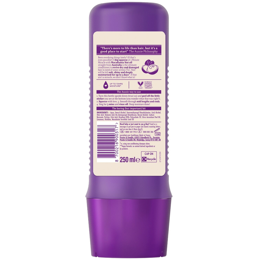 Aussie 3 Minute Miracle Reconstructor Deep Conditioner Image 2