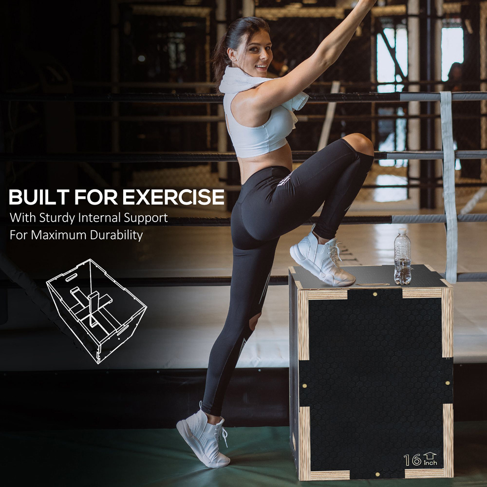 SPORTNOW Wooden Plyometric Jump Box Image 6