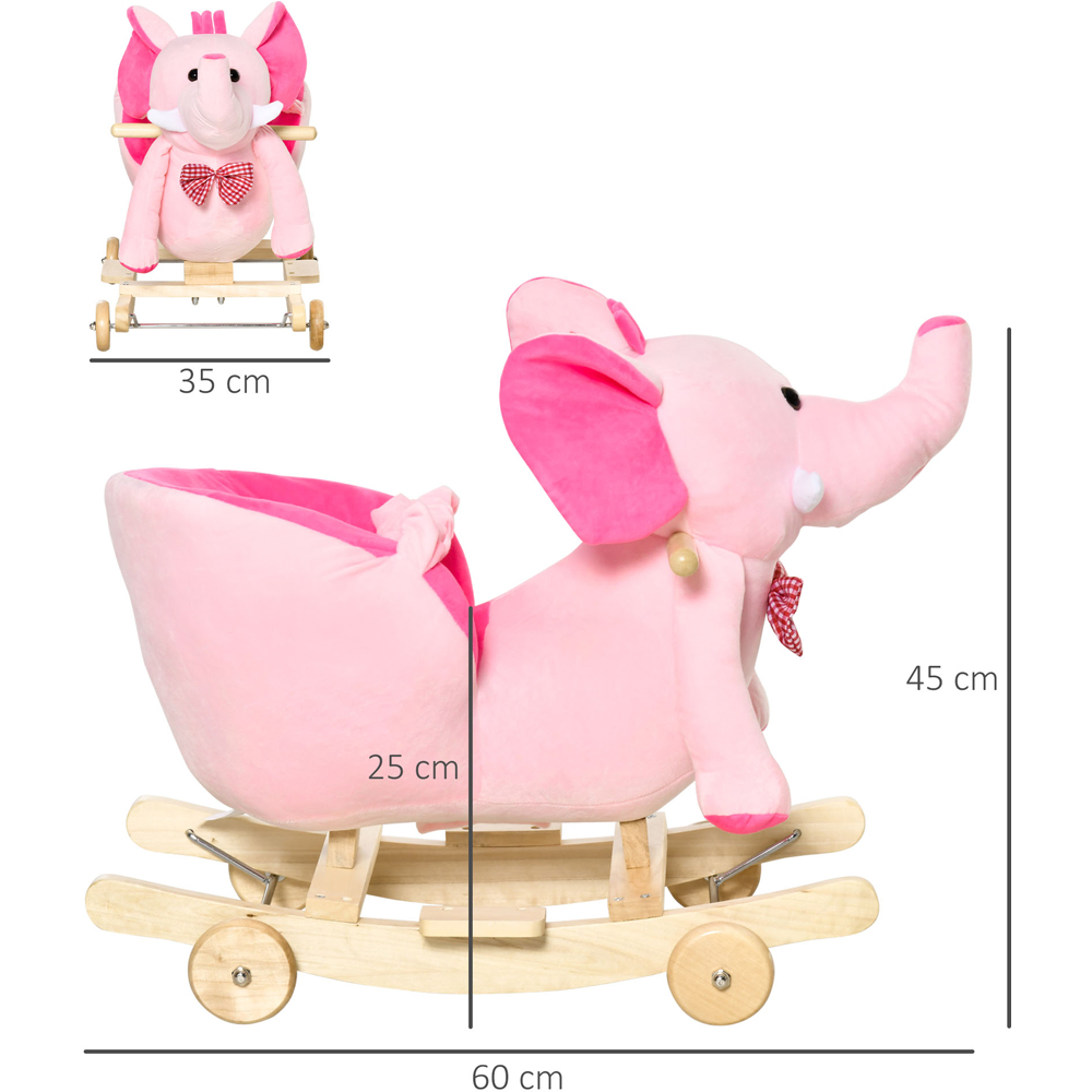 Tommy Toys Rocking Elephant Baby Ride On Pink Image 2