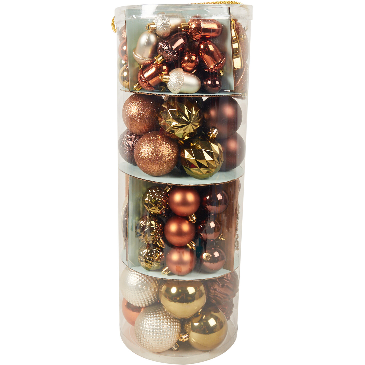 Pack of 120 Amber Charm Bauble Image 1