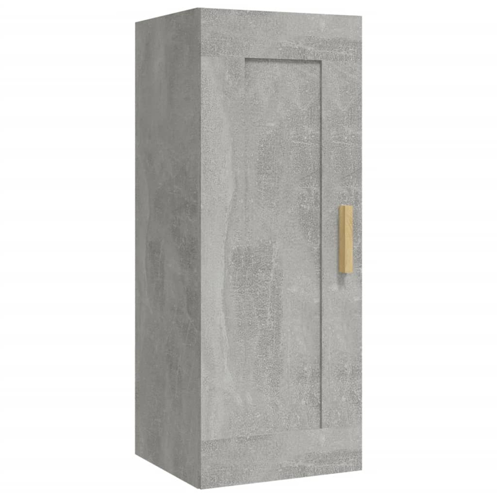 vidaXL Single Door Concrete Grey Wall Cabinet Image 2