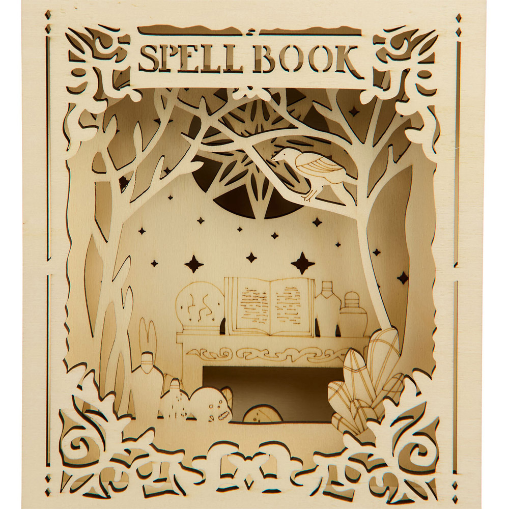 Paint Your Own Wooden Spellbook Decoration Image 6