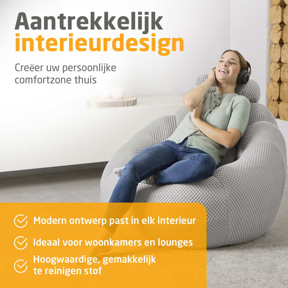 Medisana RS 100 Bubble Light Grey Portable Massage Sofa Chair Image 8