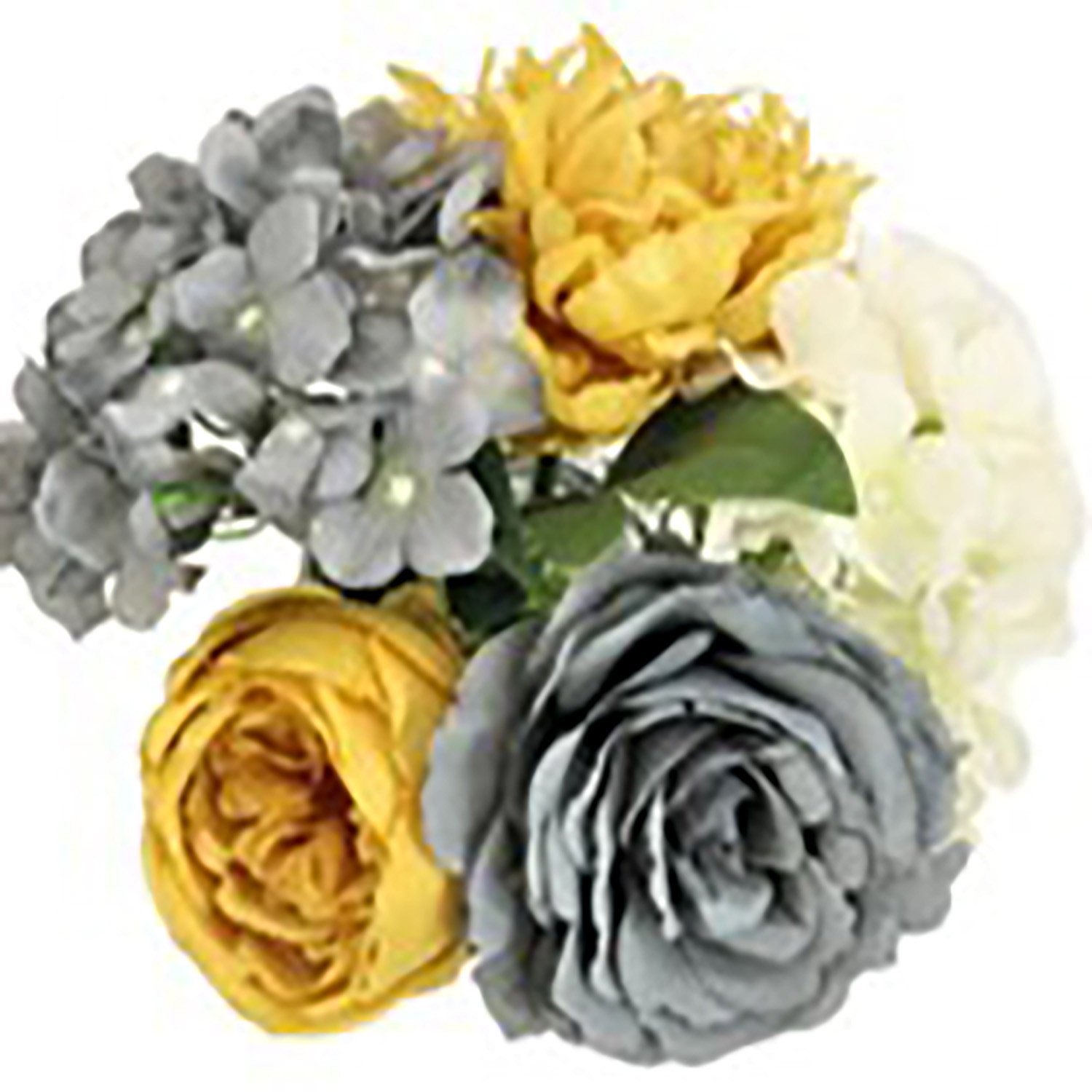Complete Floral Arrangement - Ochre/Grey Image 2