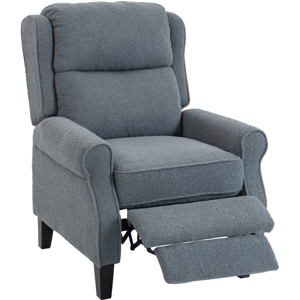 Portland Grey Manual Recliner Armchair  Image 2