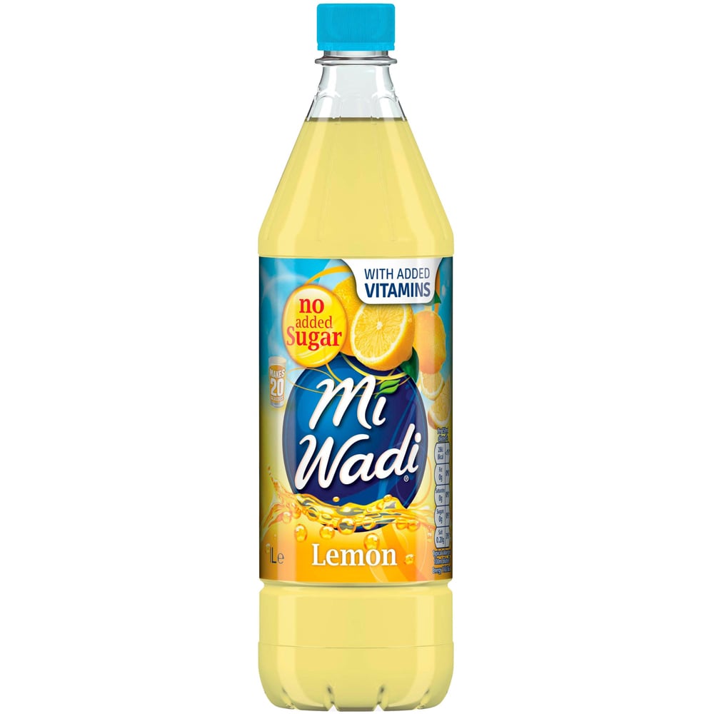 MiWadi Lemon Squash No Added Sugar 1L Image