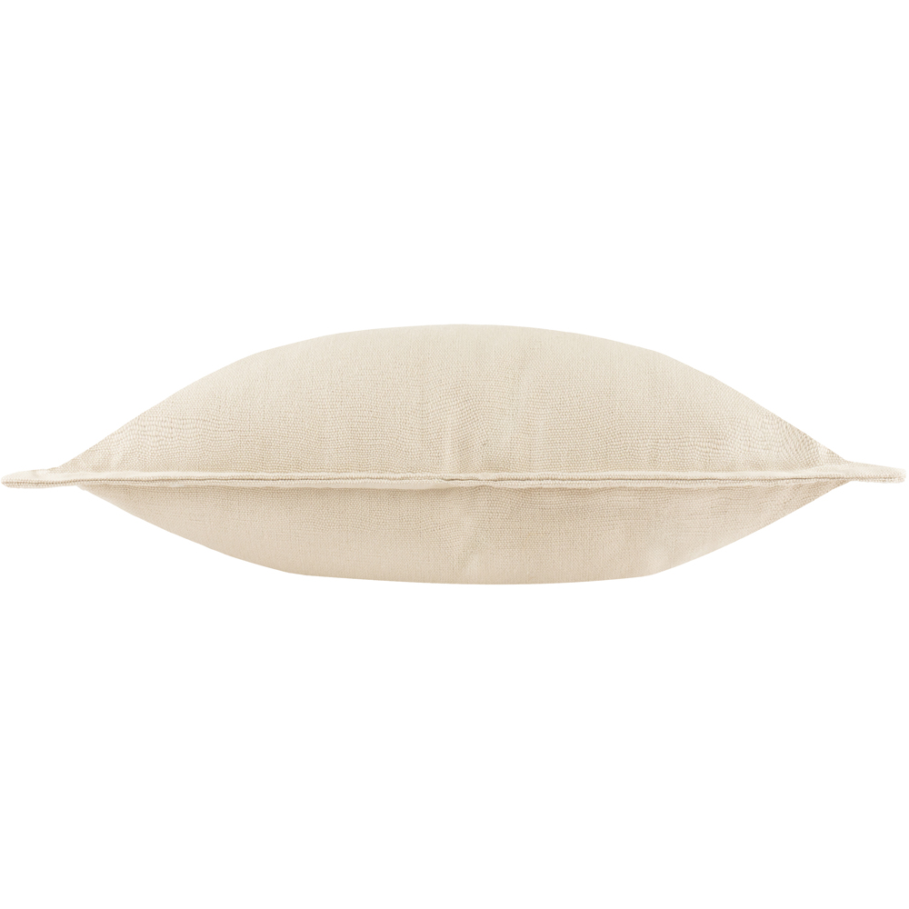 Yard Holmfirth Cream Plain Cotton Canvas Cushion 45 x 45cm Image 4