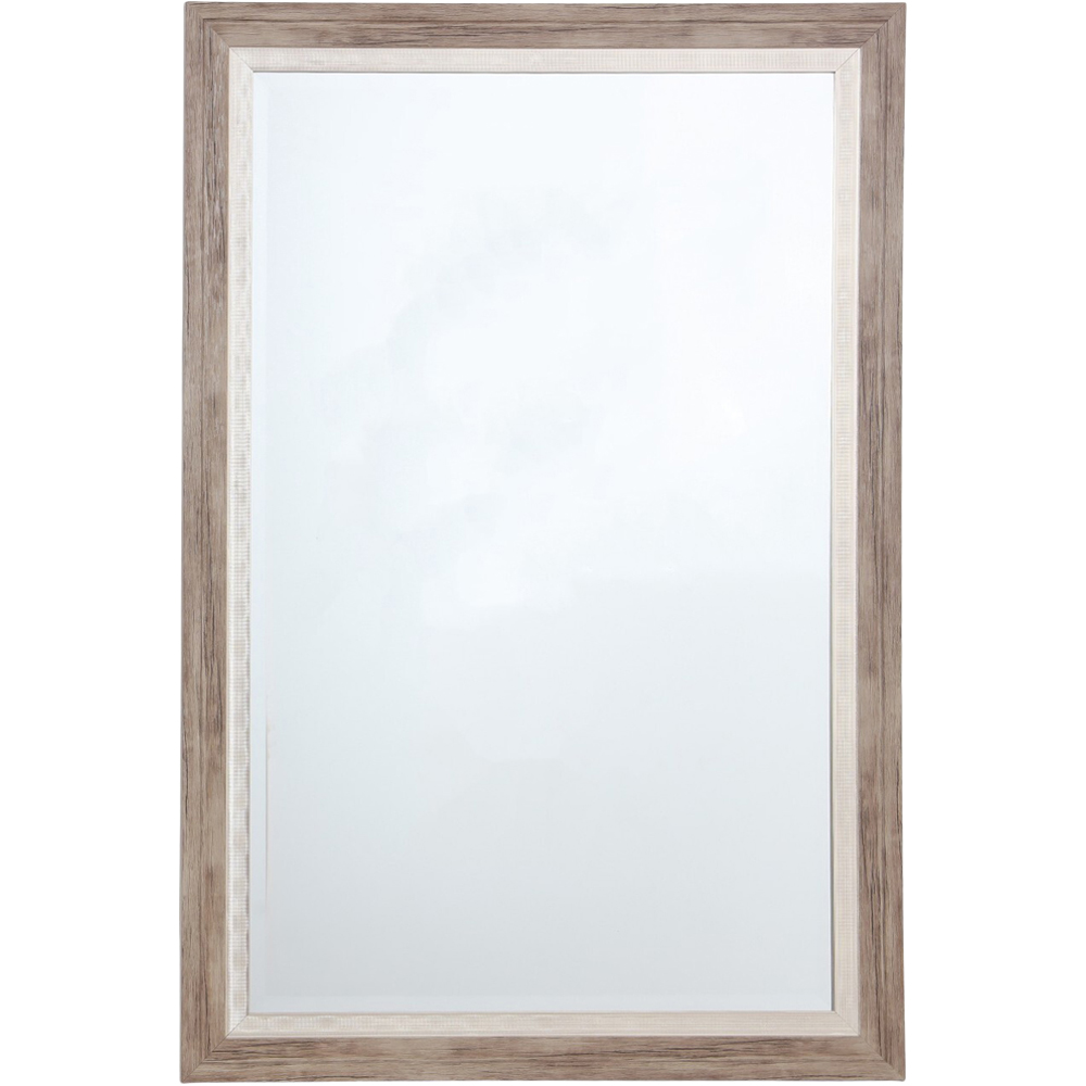 Arbury Stepped Mirror Brown Image 1