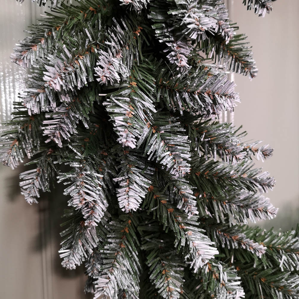 Samuel Alexander Snow Tipped Christmas Wreath Green 60cm Image 5