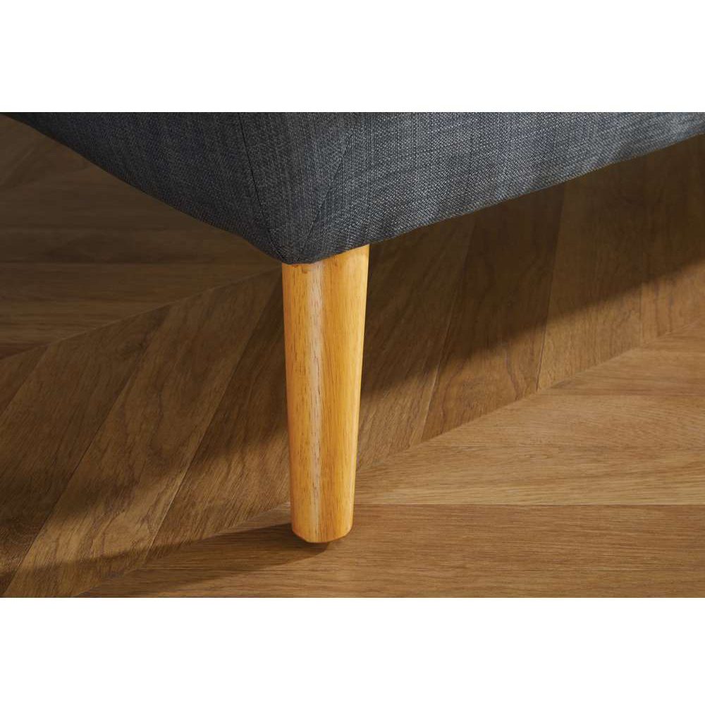 Lambeth 3 Seater Grey Fabric Sofa Image 6