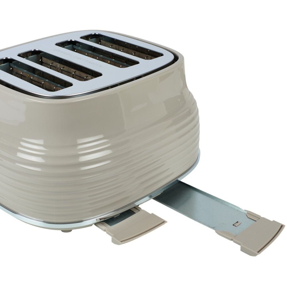 Kitchen Master 4 Slice Stainless Steel Toaster Putty Grey Image 5