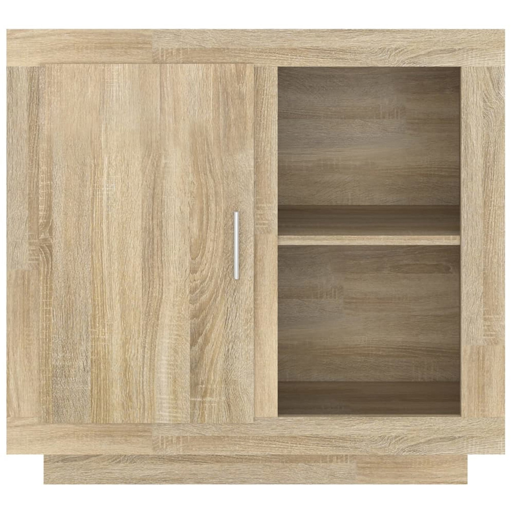 vidaXL Single Door 2 Shelf Sonoma Oak Sideboard Image 4