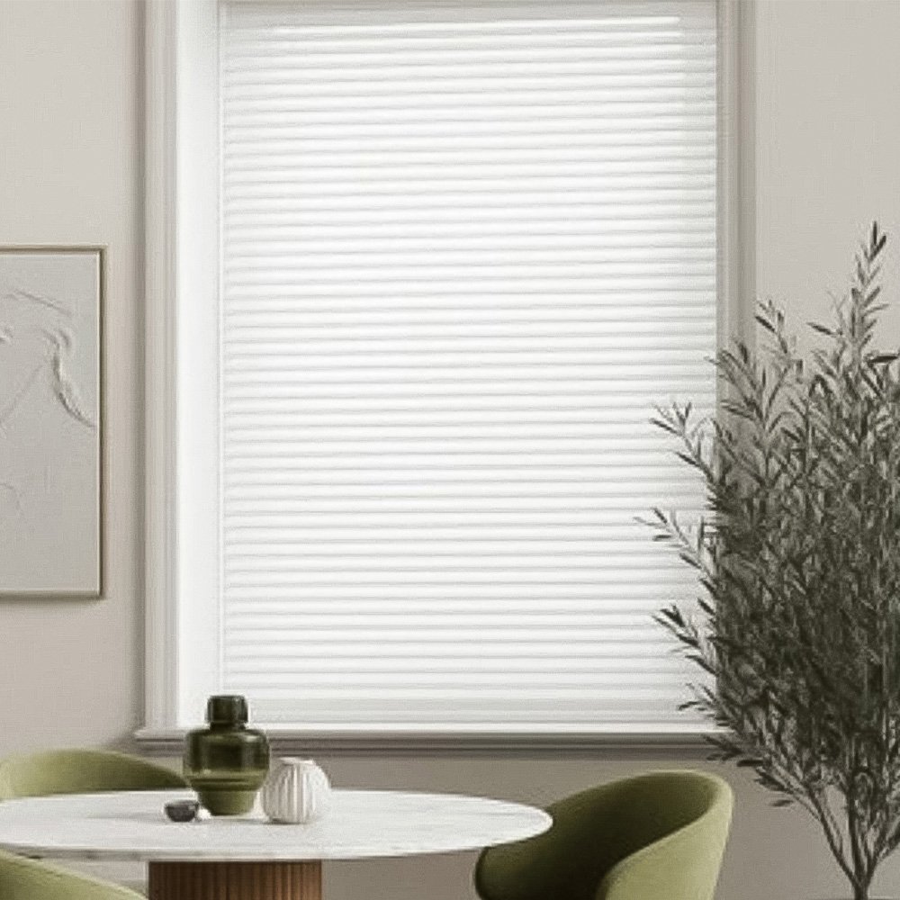 New Edge Blinds PVC Venetian Blind White 65cm Image 1