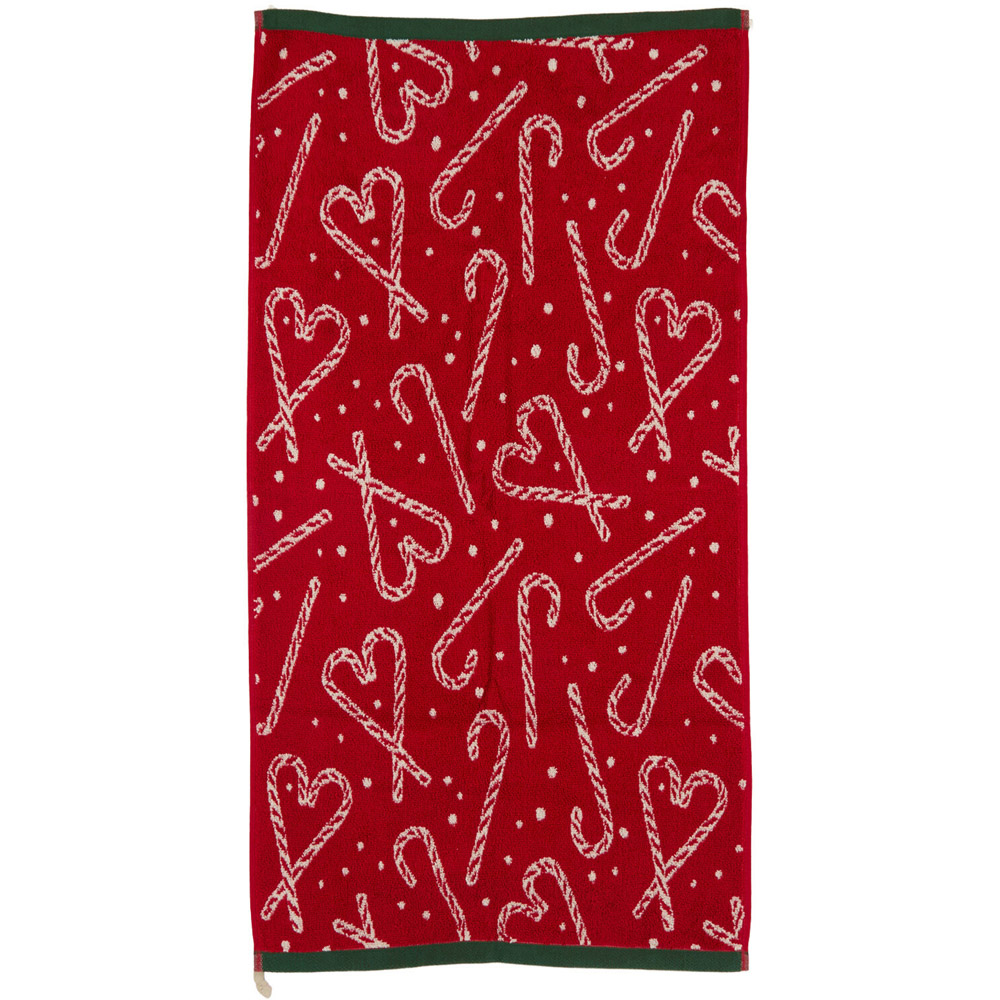 Candy Cane Towel Bath Towel Image 2
