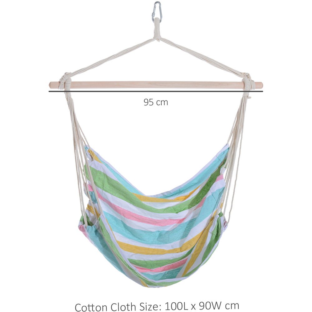 Outsunny Outdoor Rope Hanging Swing Chair Image 7