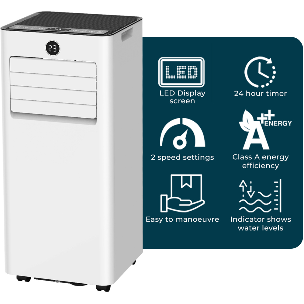 Jack Stonehouse 3-in-1 5000BTU Portable Air Conditioner with Remote Control Image 6