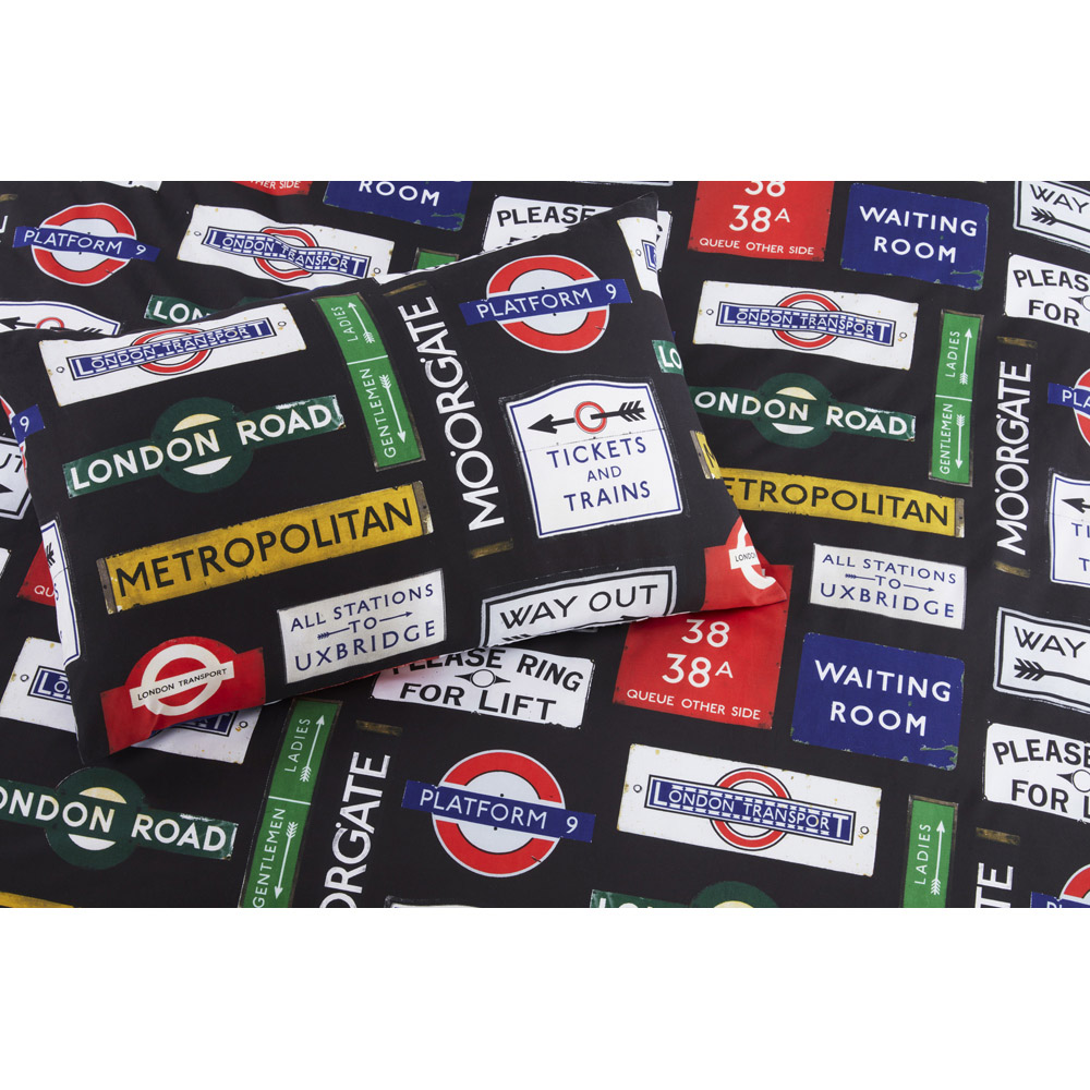 Rapport Home TFL Signs Double Multicolour Duvet Set Image 2