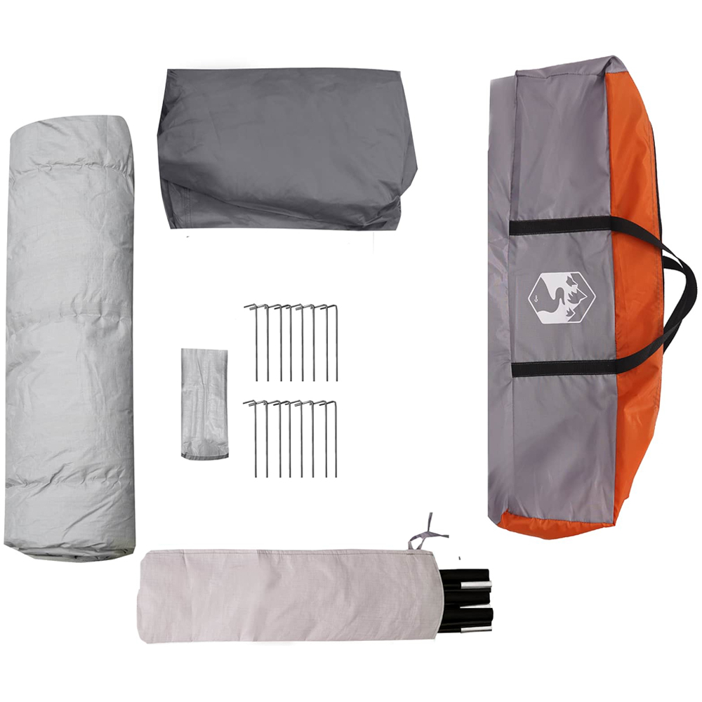vidaXL 12 Person Instant Camping Shelter Grey Image 7