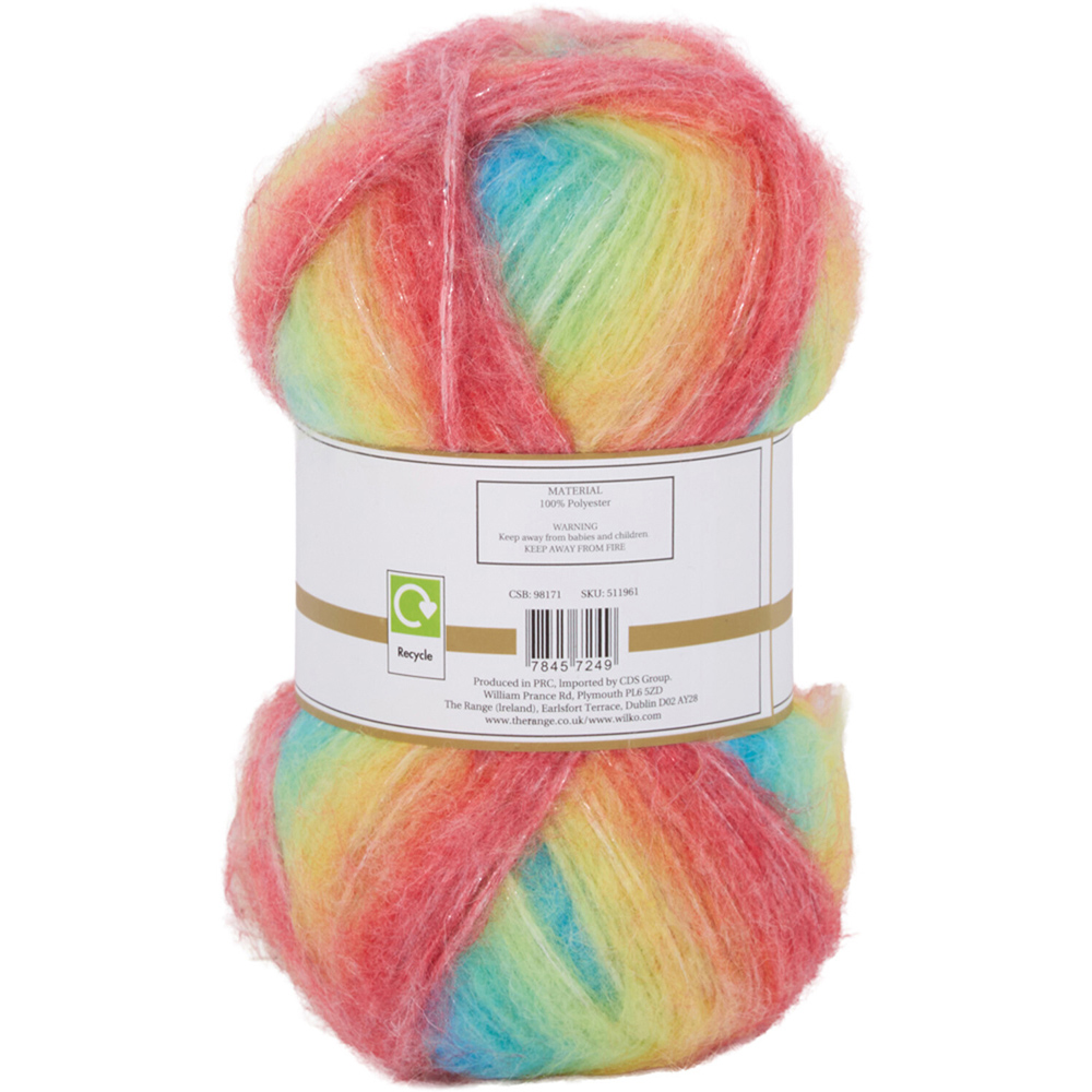 Multicolour Metallic Sheen Yarn Rainbow Image 3