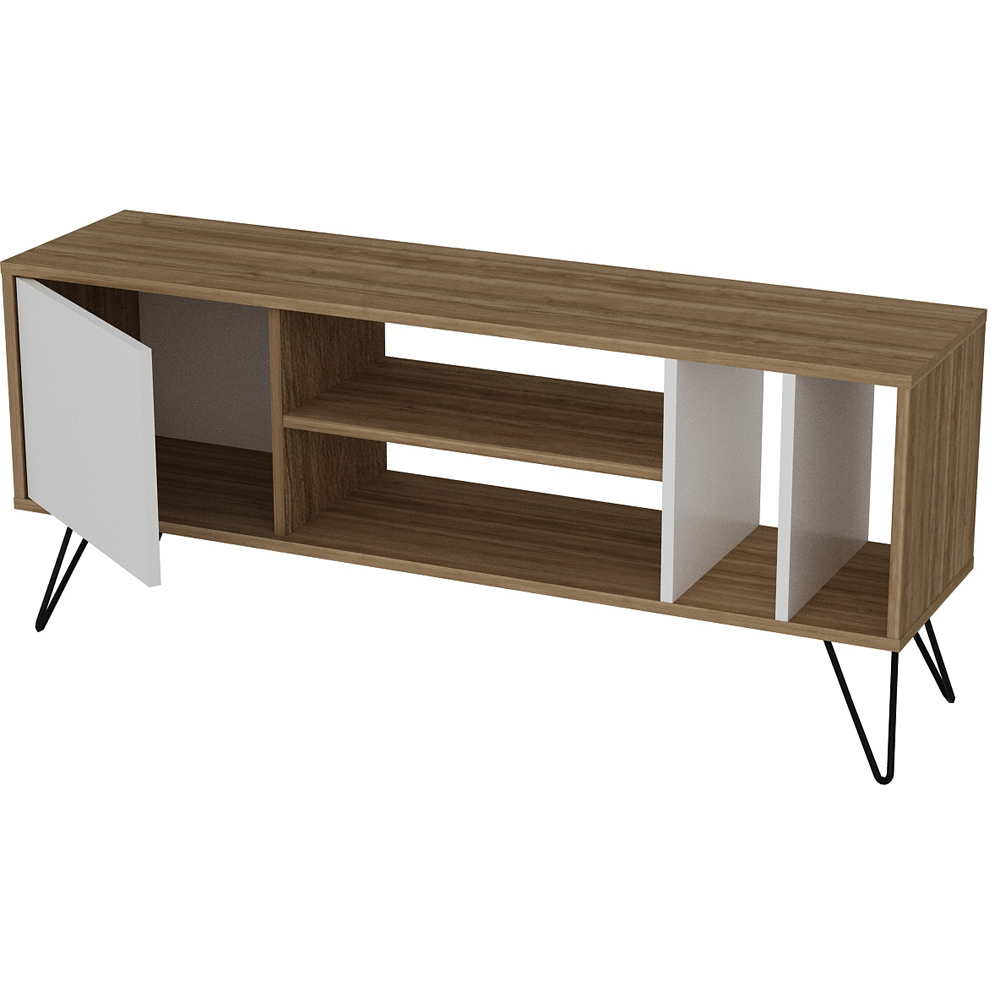 Decorotika Mistico Walnut and White TV Unit Image 3